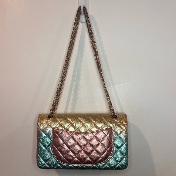 Used CHANEL Rainbow Reissue Mini FlapBag Metallic Multicolor - Picture 3 of 16